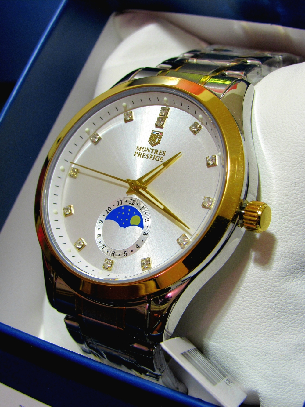 Men's Silver and Gold Dress Watch 42mm
